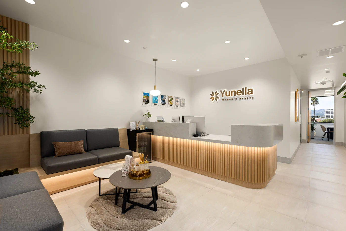 The office at Yunella Women's Health on San Vicente Boulevard in Los Angeles